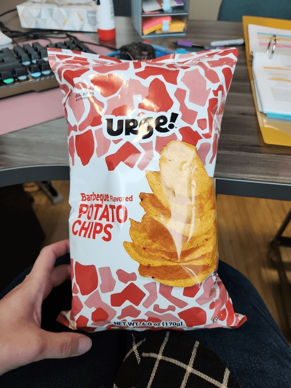 Urge! Barbeque Flavored Potato Chips