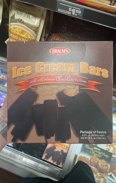 Braum'S Ice Cream Bars Made With Premium Chocolate Ice Cream
