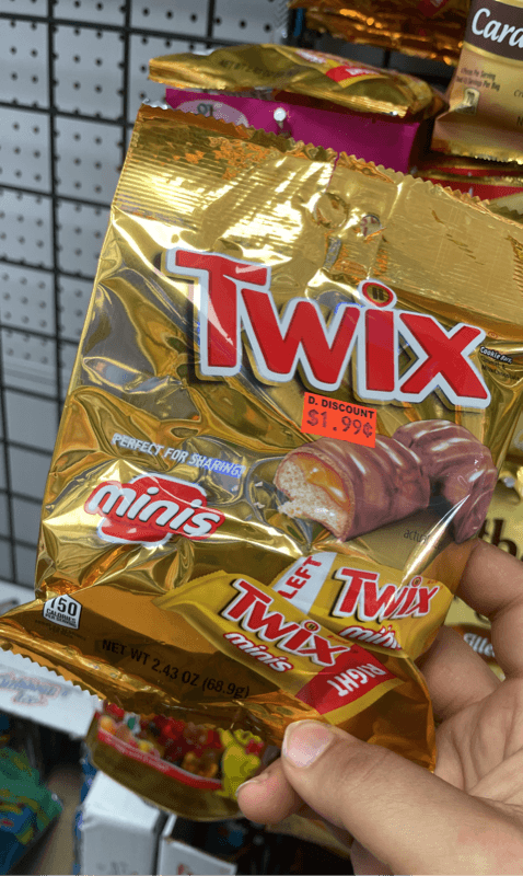 Twix Minis Caramel/Milk Chocolates Cookie Bars