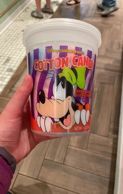 Disney Character Bites Goofy Cotton Candy Cherry Berry & Blue Raspberry