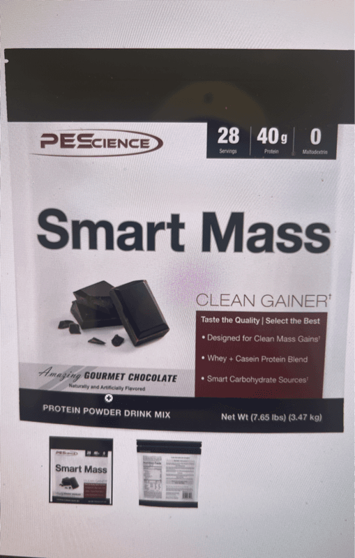 Pescience Smart Mass Clean Gainer Gourmet Chocolate Protein Powder Drink Mix