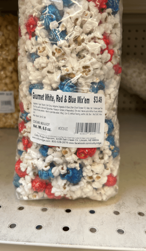 Colby Ridge Popcorn Gourmet White, Red & Blue Mix'Em