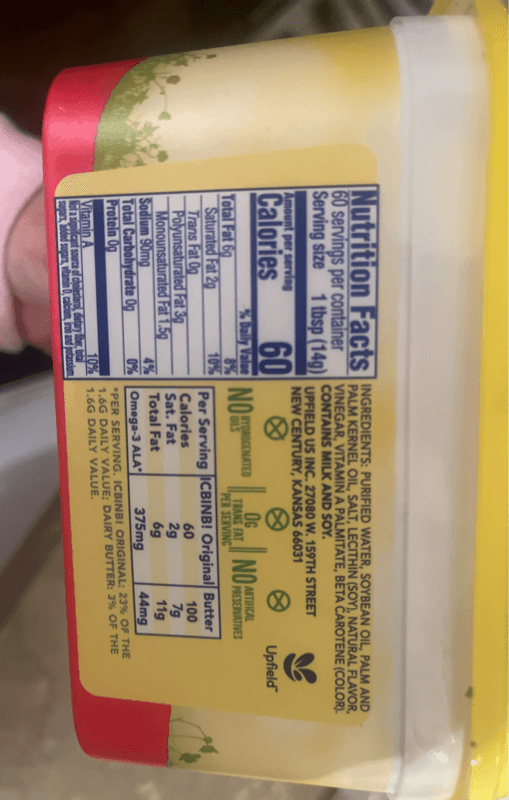 I Can'T Believe Is Not Butter! 45% Vegetable Oil Spread