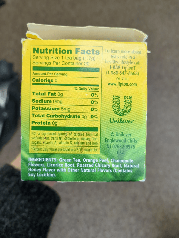 Lipton Honey Green Tea