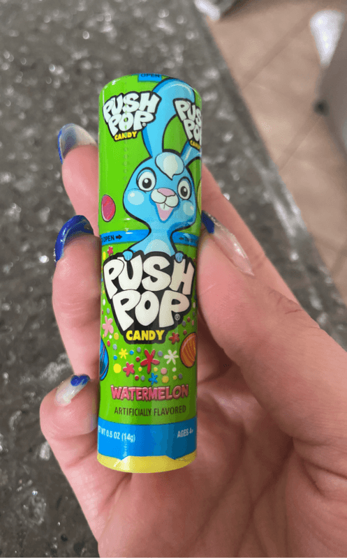 Push Pop Watermelon Candy