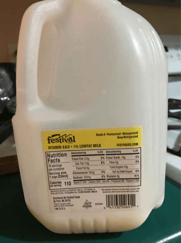 Festival Vitamin A & D - 1% Lowfat Milk
