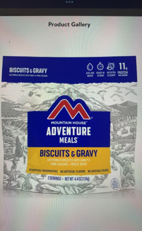 Mountain House Biscuits & Gravy