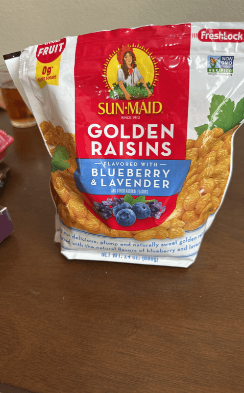 Sun-Maid Golden Raisins Blueberry & Lavender