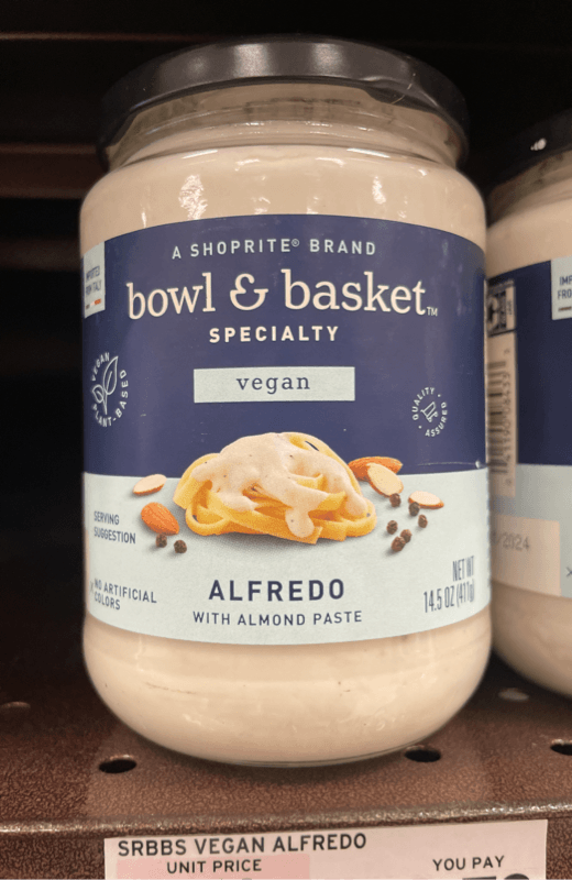 Bowl & Basket Specialty Vegan Alfredo With Almond Paste Sauce