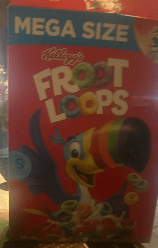 Kellogg'S Froot Loops Sweetened Multigrain Cereal Mega Size