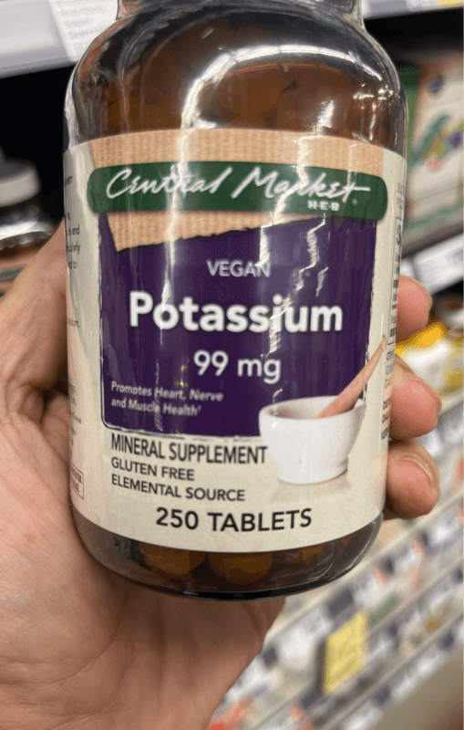 Central Market Potassium Mineral Supplement