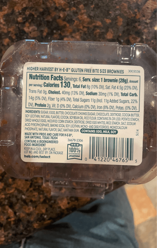 Higher Harvest By H-E-B Gluten-Free Bite Size Brownies