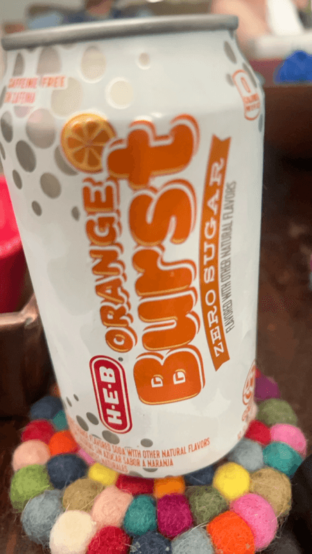 H-E-B Orange Burst Zero Sugar