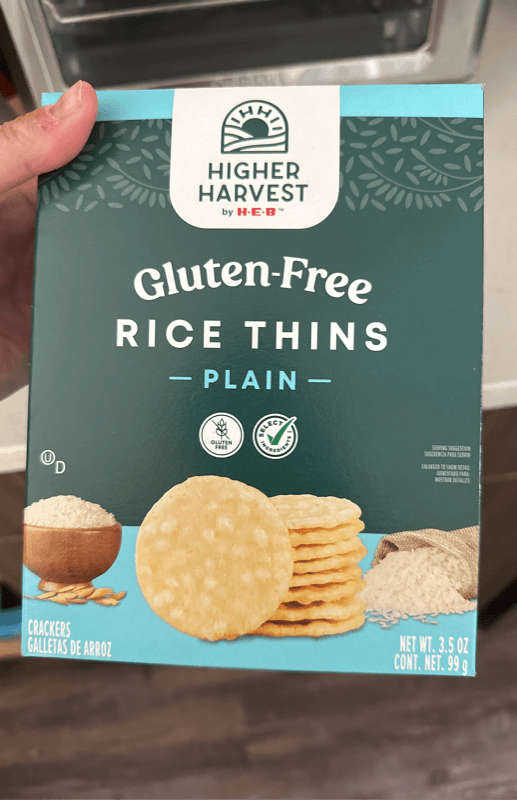 Higher Harvest By H-E-B Gluten-Free Rice Thins Plain Crackers