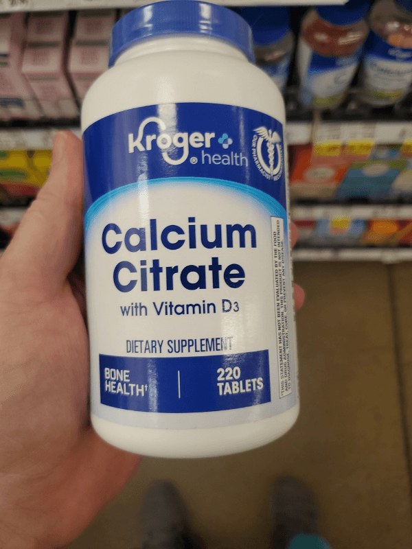 Kroger Health Calcium Citrate With Vitamin D