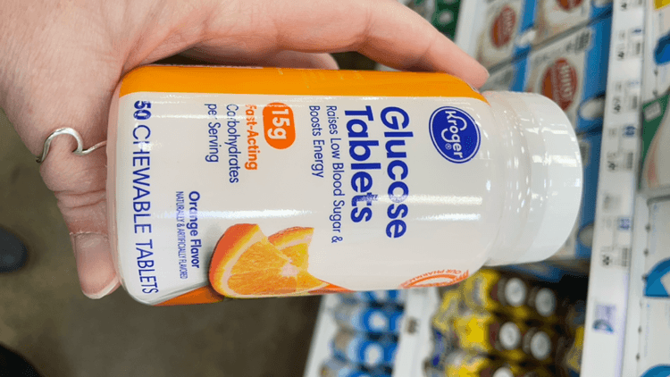 Kroger Glucose Tablets Orange Flavor 50 Chewable