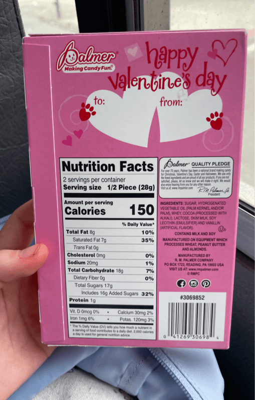 Palmer Happy Valentine'S Day Pugs & Kisses Milk Chocolate Flavored