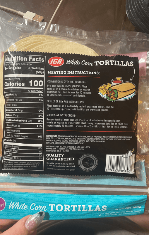 Iga White Corn Tortillas