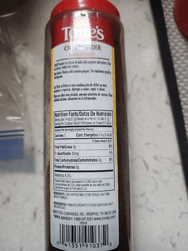 Tone'S Chili Powder