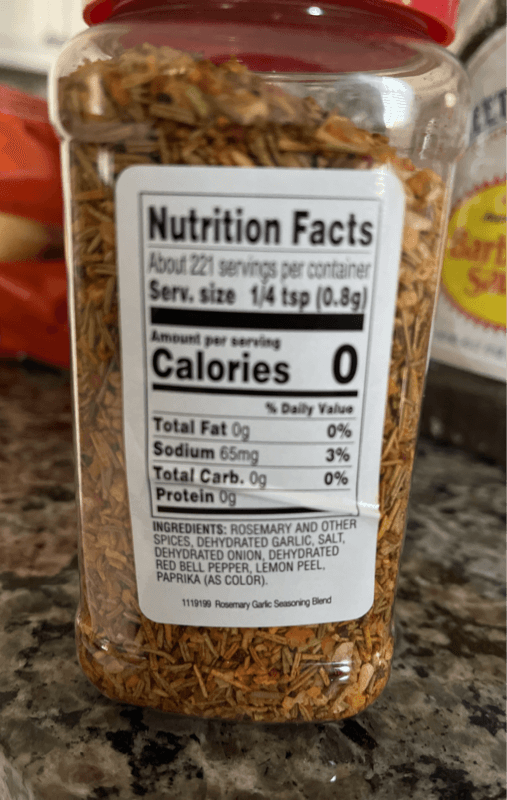 Tone'S Rosemary Garlic Seasoning