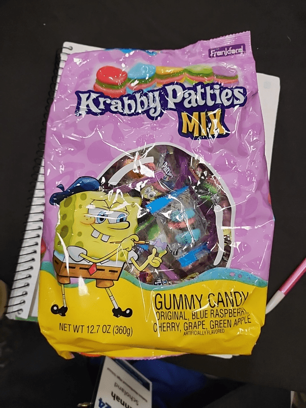 Frankford Krabby Patties Mix (Original, Blue Raspberry, Cherry, Grape, Green Apple) Gummy Candy