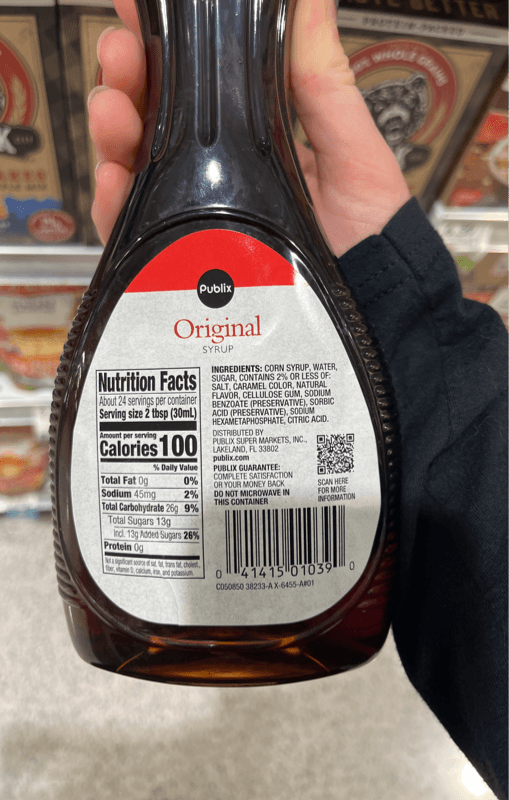 Publix Original Syrup