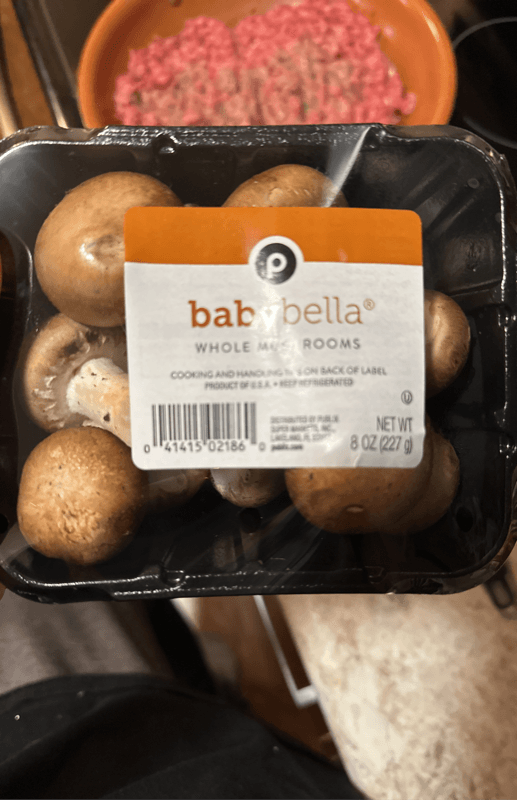 Publix Baby Bella Whole Mushrooms