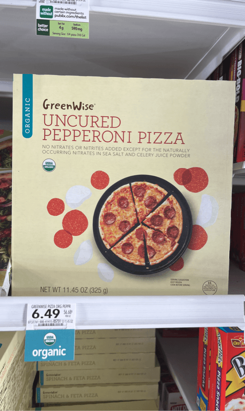 Greenwise Organic Uncured Pepperoni Pizza