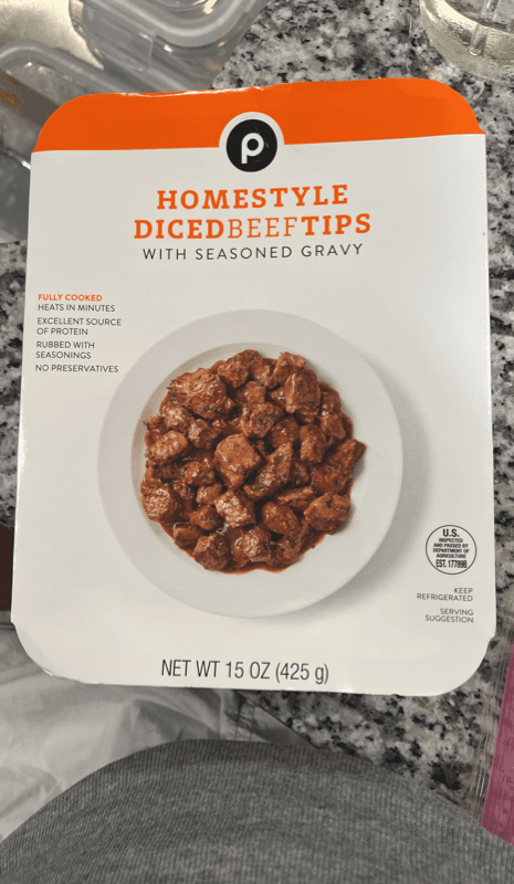 Publix Homestyle Diced Beef Tips With Seasoned Gravy