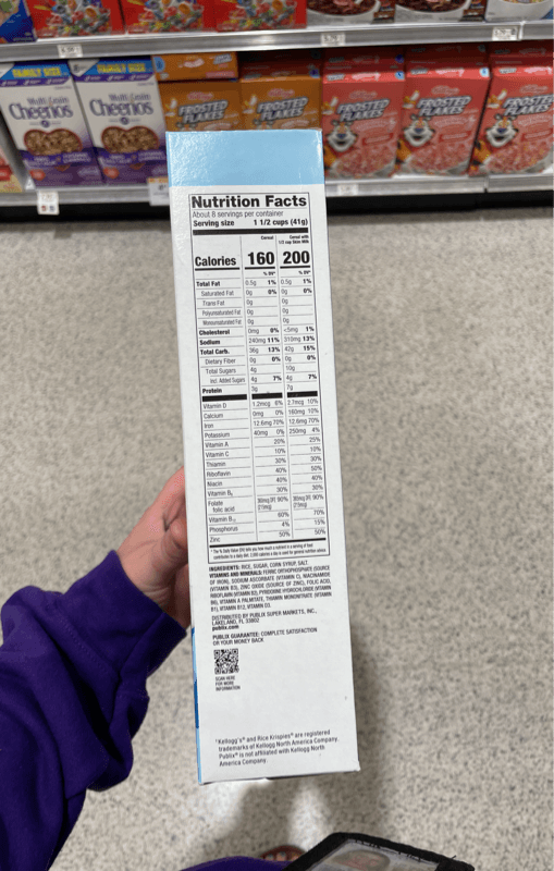 Publix Crispy Rice Toasted Cereal