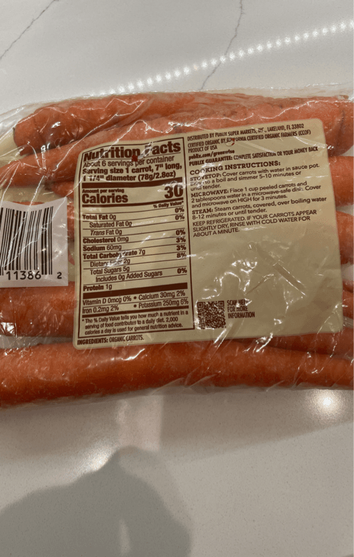 Greenwise Organic Whole Carrots