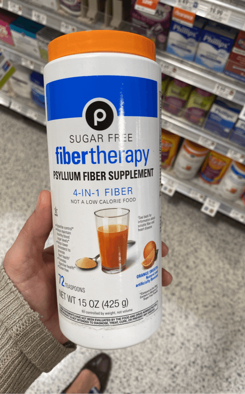 Publix Fiber Therapy Orange Smooth Psyllium Fiber Supplement