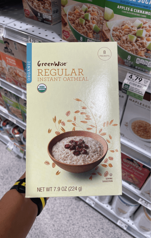 Greenwise Regular Instant Oatmeal