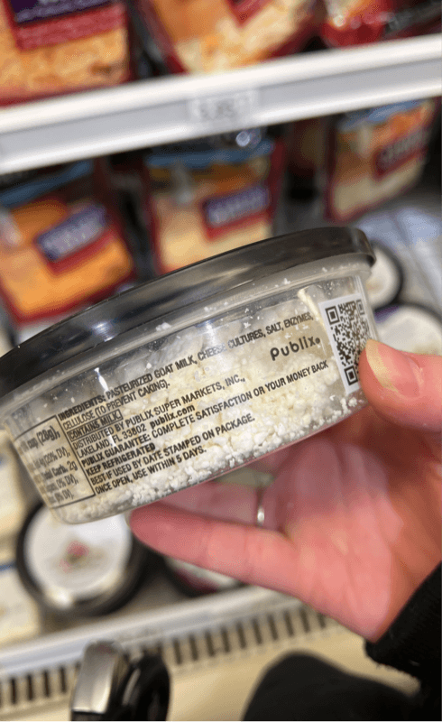 Publix Goat Cheese Crumbles