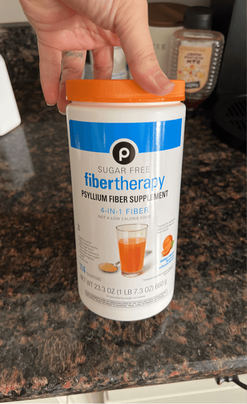Publix Orange Smooth Sugar Free Fiber Therapy Psyllium Fiber Supplement