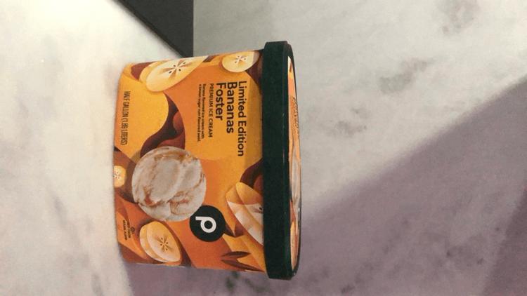 Publix Limited Edition Bananas Foster Premium Ice Cream