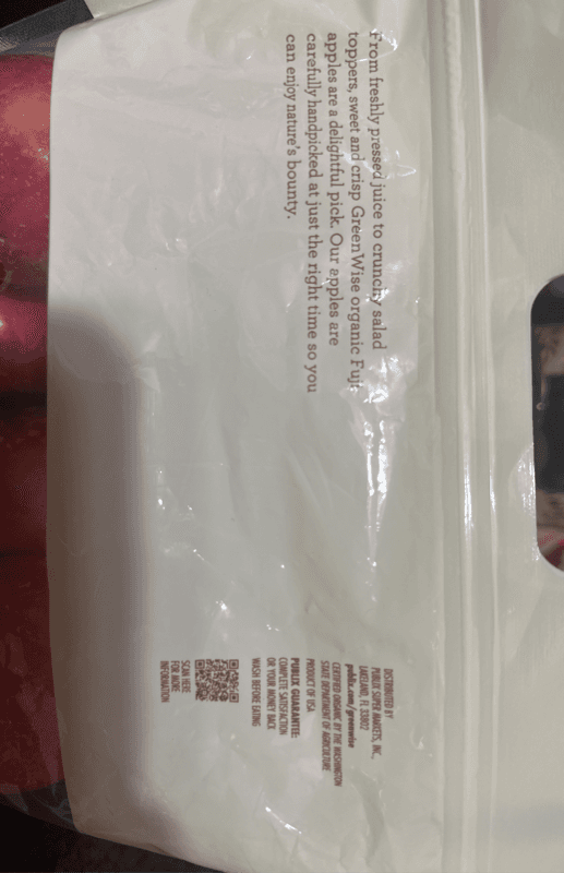 Greenwise Organic Fuji Apples