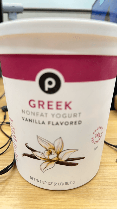 Publix Greek Nonfat Yogurt Vanilla Flavored