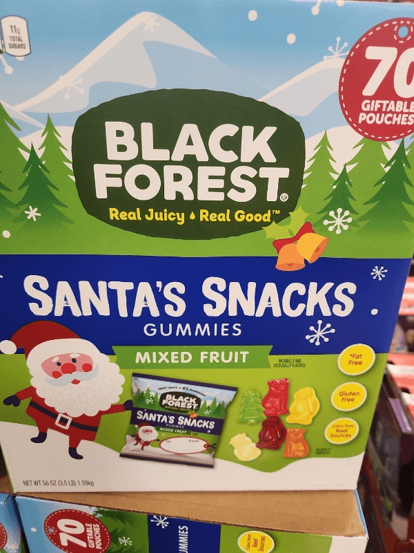 Black Forest Santa'S Snacks Mixed Fruit Gummies
