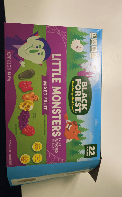 Black Forest Little Monsters Mixed Fruit Flavored Snacks