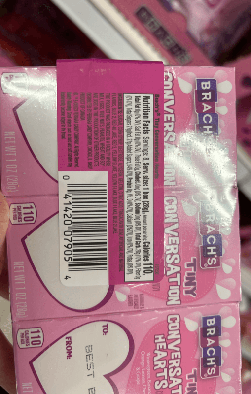 Brach'S Tiny Conversation Hearts Candy Value