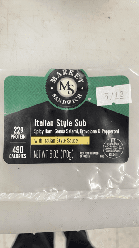 Market Sandwich Italian Style Sub