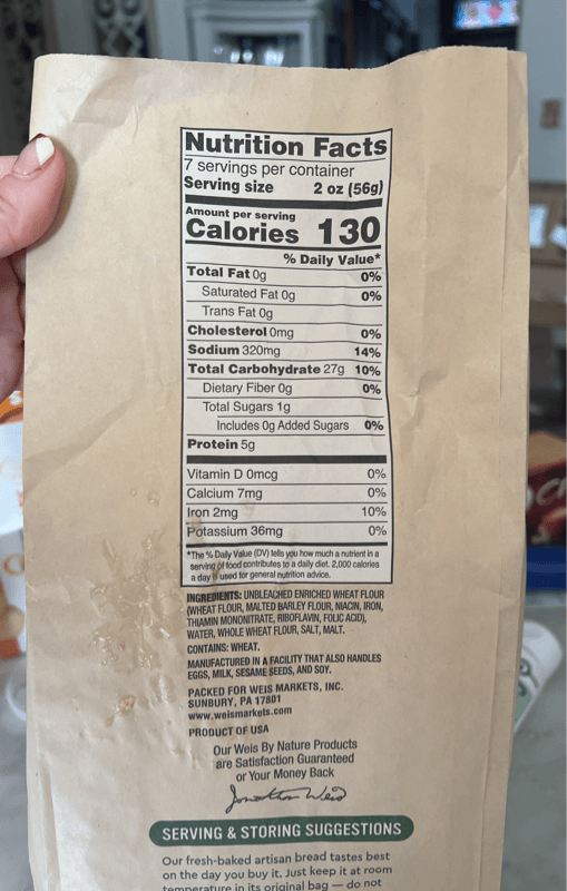 Weis By Nature Sourdough Loaf