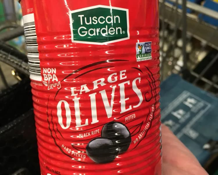 Tuscan Garden Large Olives Black Ripe Pitted
