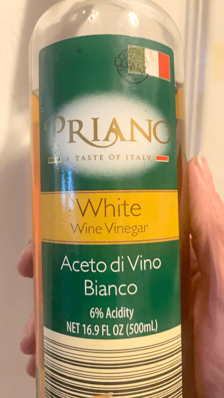Priano White Wine Vinegar Aceto Di Vino Bianco