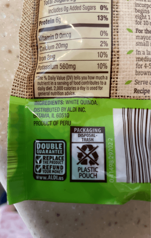 Earthly Grains 100% Whole Grain Quinoa White