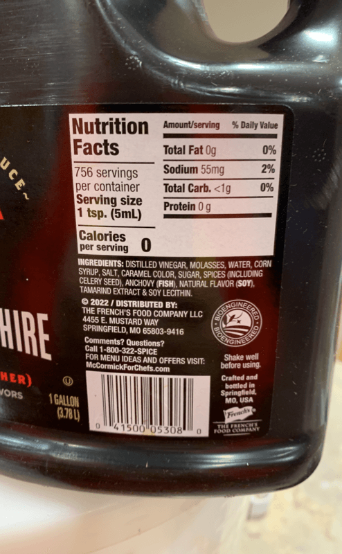 French'S Classic Worcestershire Sauce, 1 Gallon