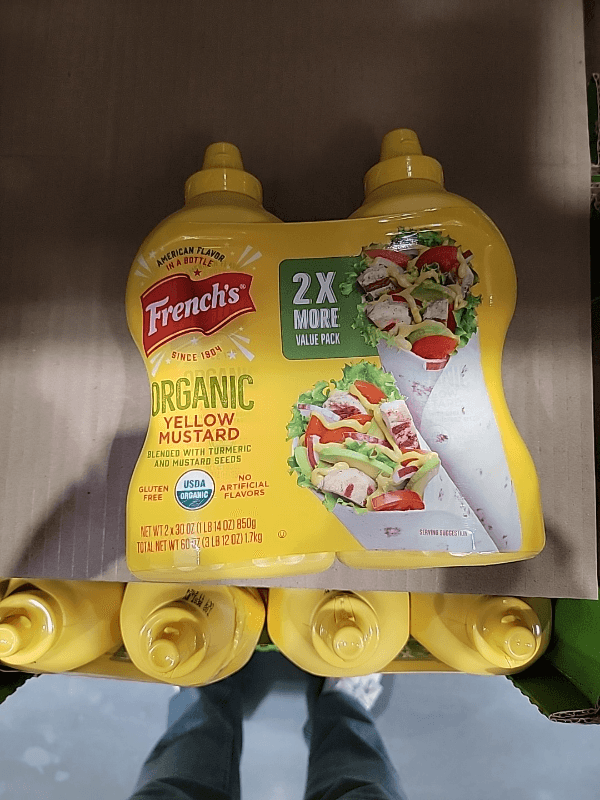 French'S Organic Yellow Mustard, 2X