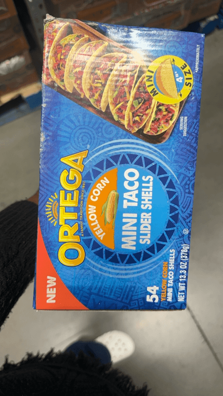 Ortega Yellow Corn Mini Taco Slider Shells