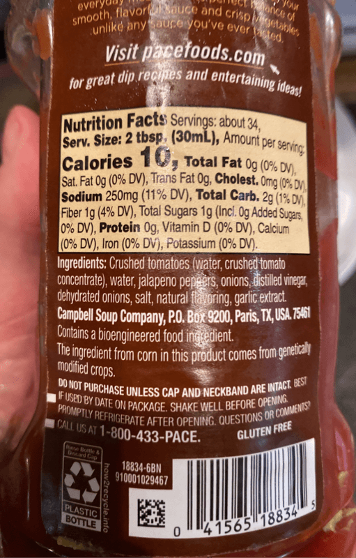 Pace The Original Picante Sauce Medium